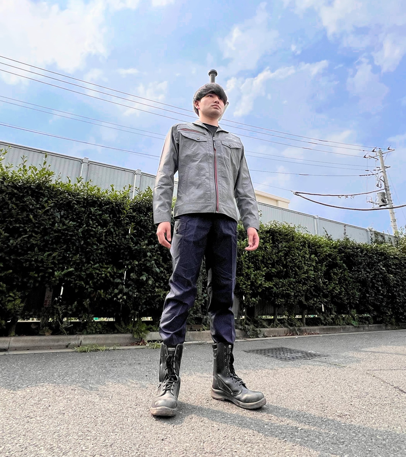 新しい作業服